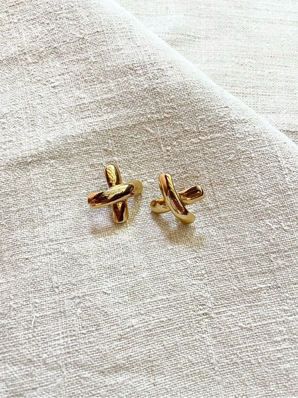 VTG Gold X Earrings